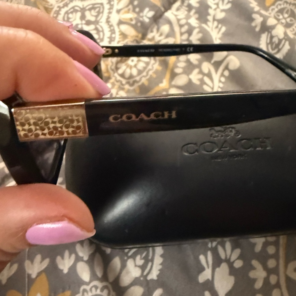 Coach Black Oversized Rectangular Sunglasses - image 6